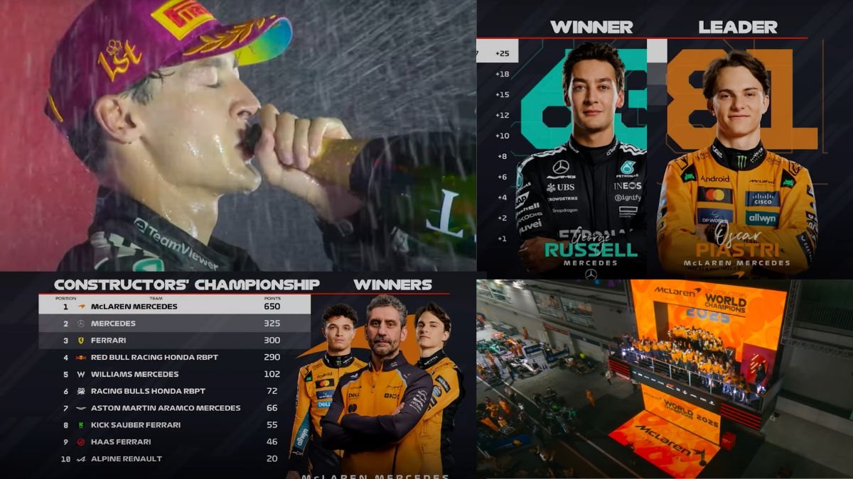 George Russell vence GP de Singapura 2025 e McLaren conquista título de Construtores da F1